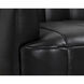 Tadeo Rustic Oak / Vintage Black Night Leather Swivel Lounge Chair, Swivel